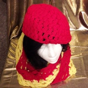 Infinity scarf and hat